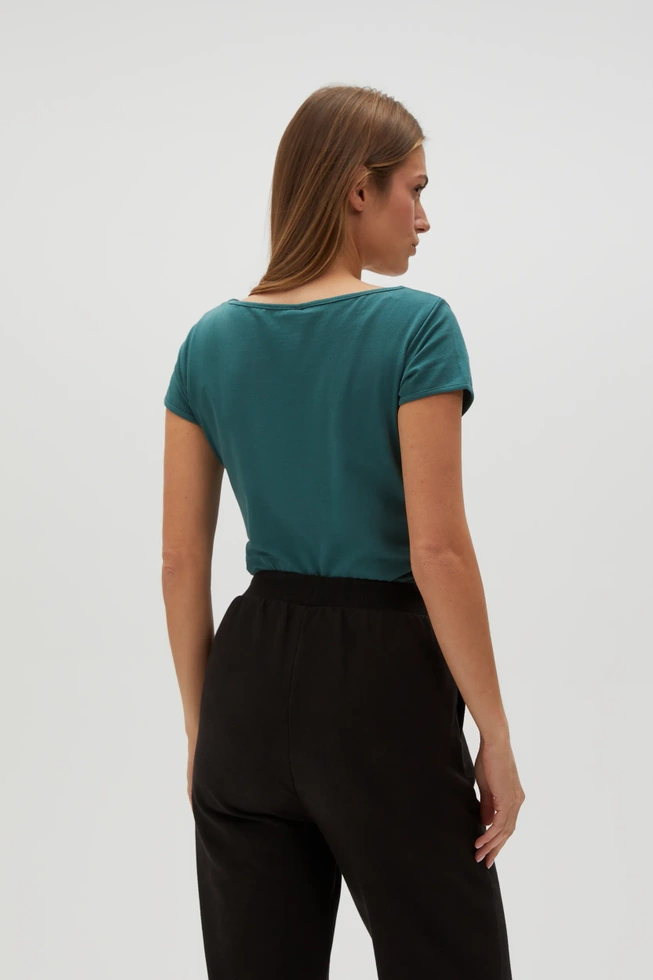 WOMEN'S TSHIRT L-TS-4622 D.GREEN