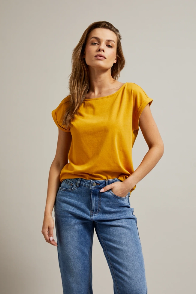 WOMEN'S TSHIRT Z-TS-4501 MUSTARD