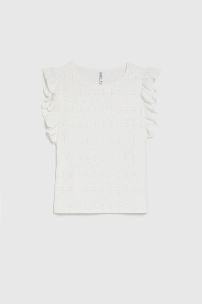 WOMEN'S TOP L-TS-5010 OFF WHITE-set