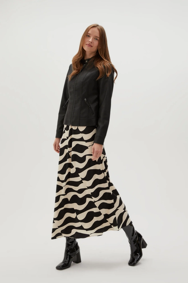 WOMEN'S JACKETS L-KU-4605 BLACK