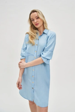 WOMEN'S DRESS L-SU-4622 BLUE