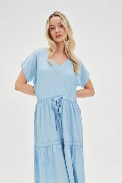 WOMEN'S DRESS L-SU-4623 L.BLUE-set