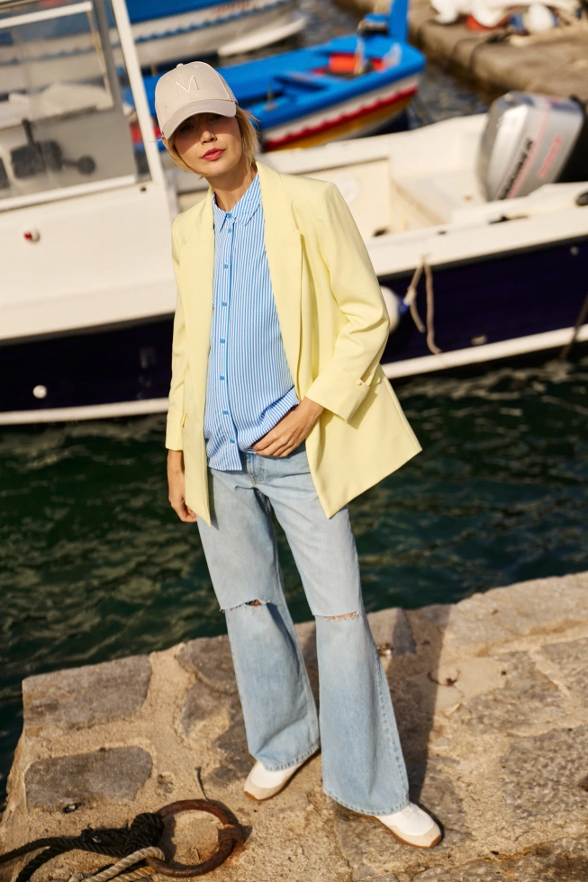 WOMEN'S JACKETS L-MR-4611 L.YELLOW