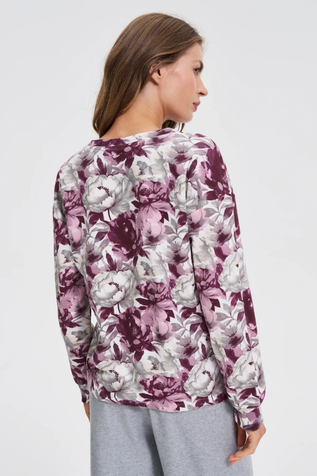 WOMEN'S SWEATSHIRT Z-BL-4806 OFF WHITE
