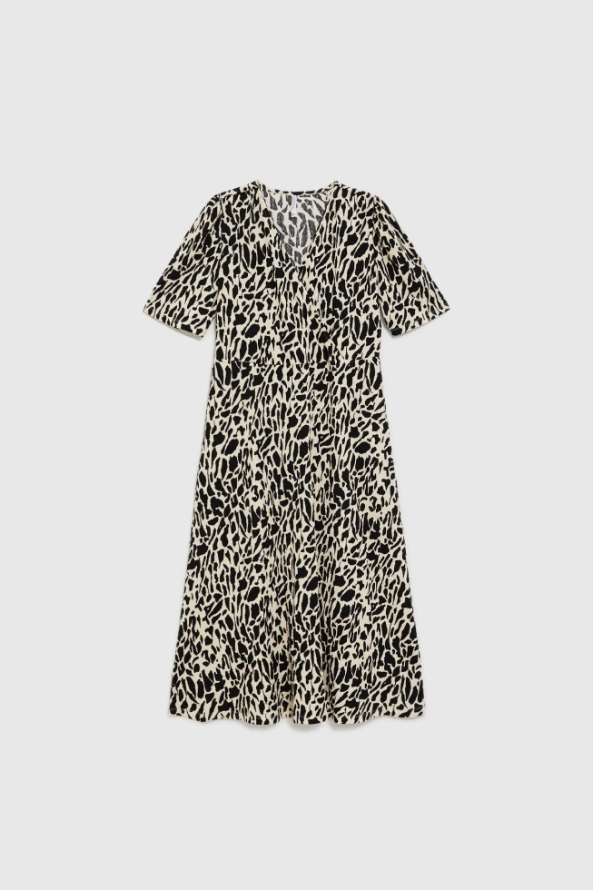 WOMEN'S DRESS L-SU-4910 CREAM-set