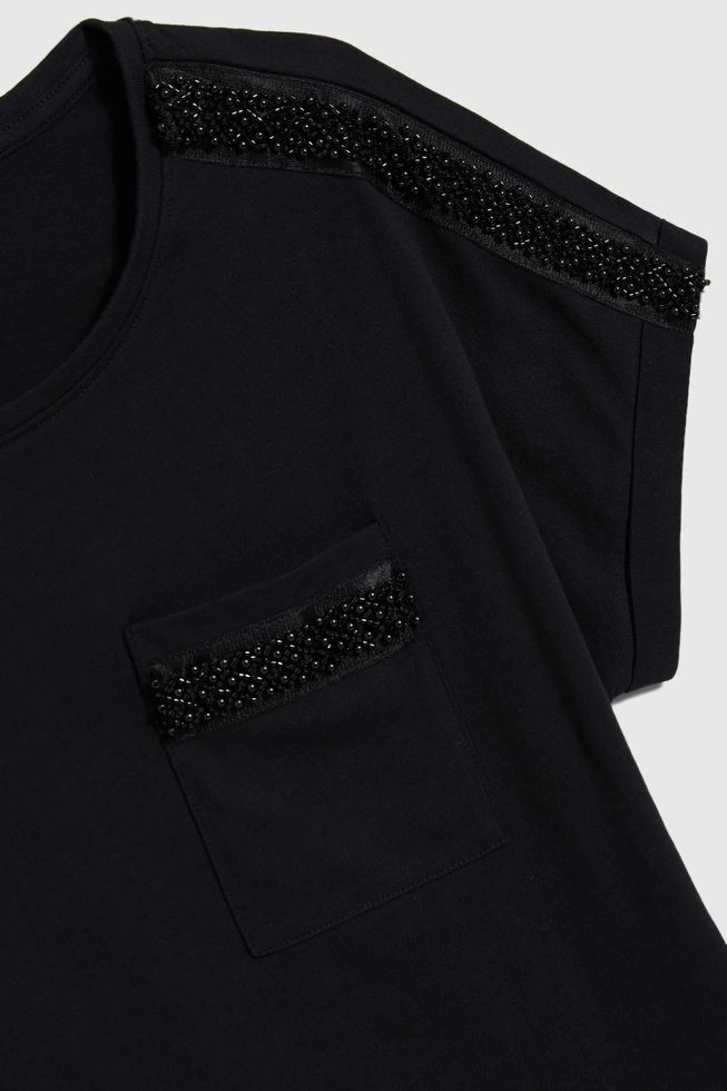 WOMEN'S TSHIRT L-TS-4650 BLACK
