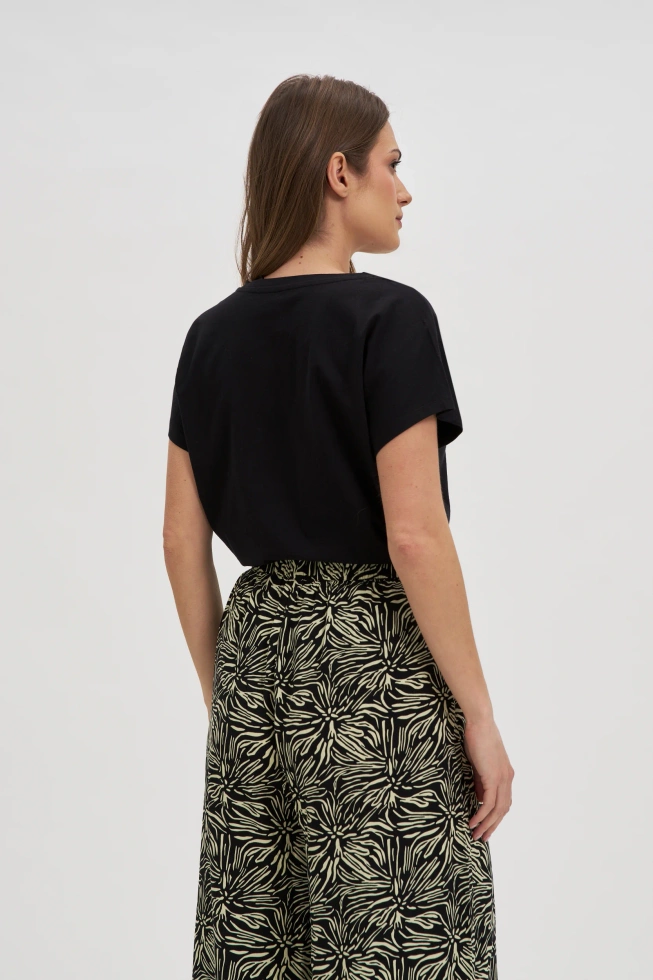 WOMEN'S TSHIRT L-TS-4702 BLACK