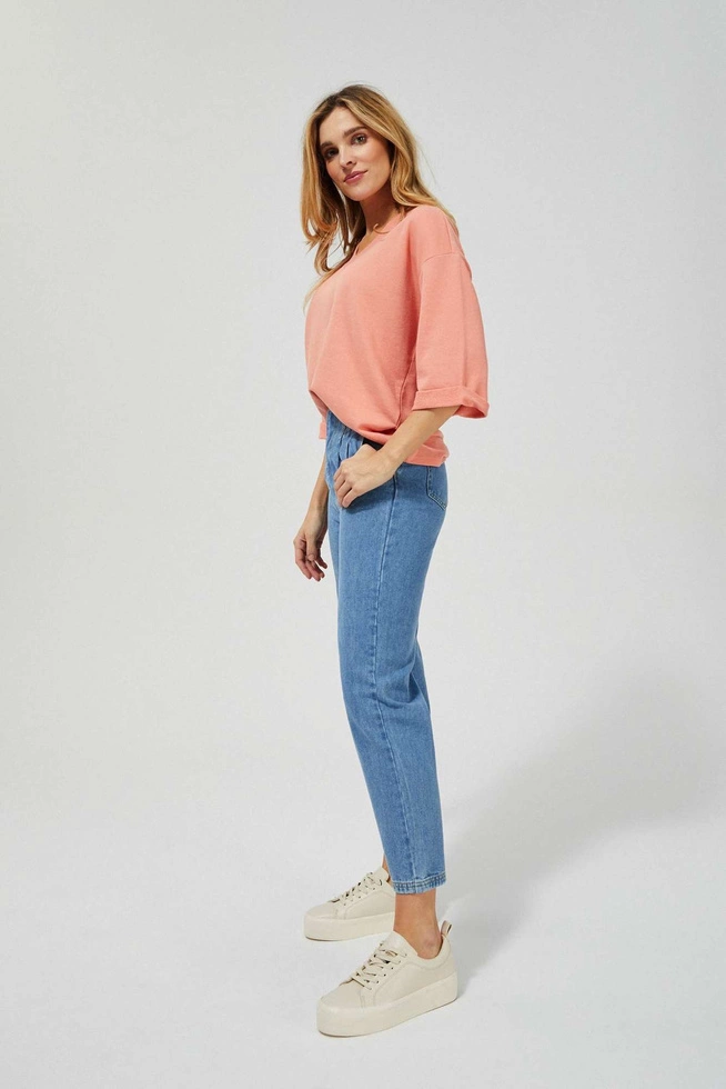 High waist slouchy jeans