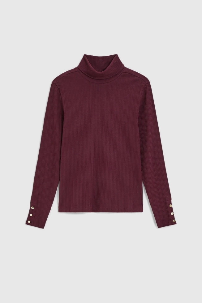 BLUZKA DAMSKA Z-TS-4818 BURGUNDY