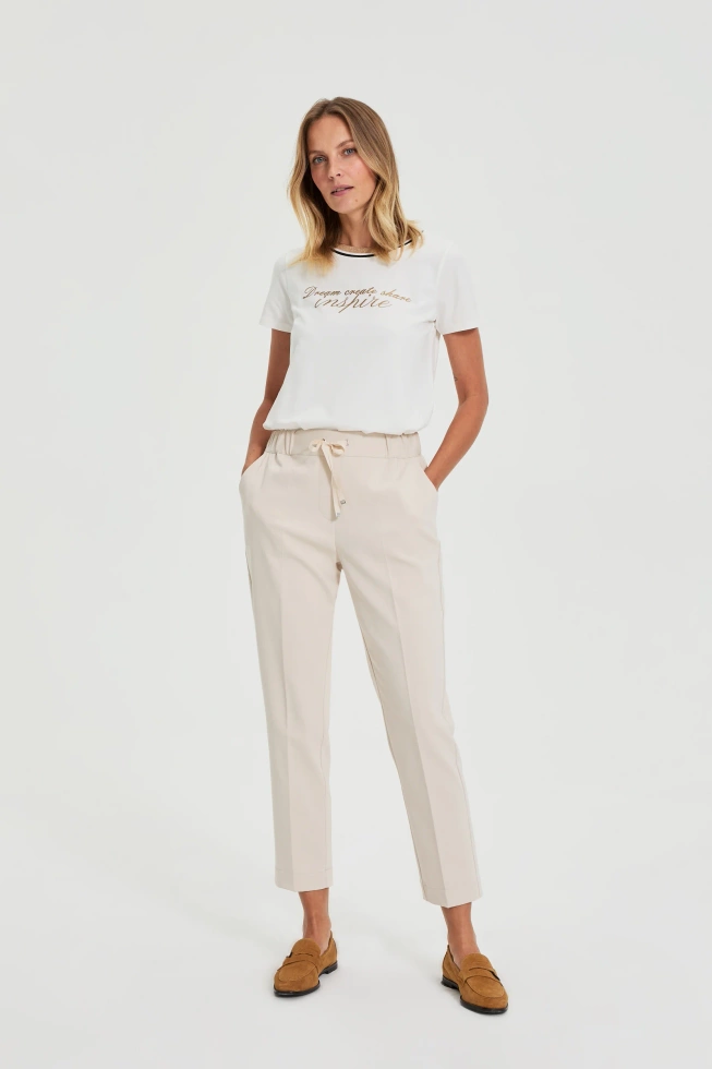 SPODNIE DAMSKIE L-SP-4909 L.BEIGE