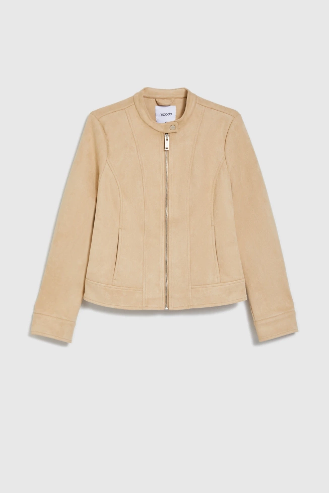 WOMEN'S JACKETS L-KU-4913 BEIGE