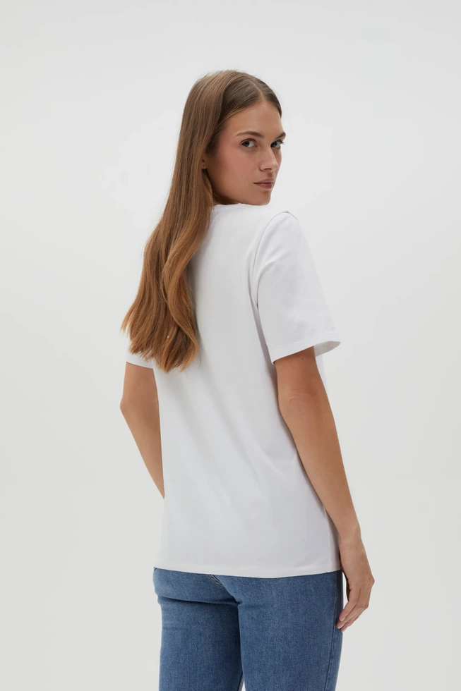 WOMEN'S TSHIRT L-TS-4624 WHITE