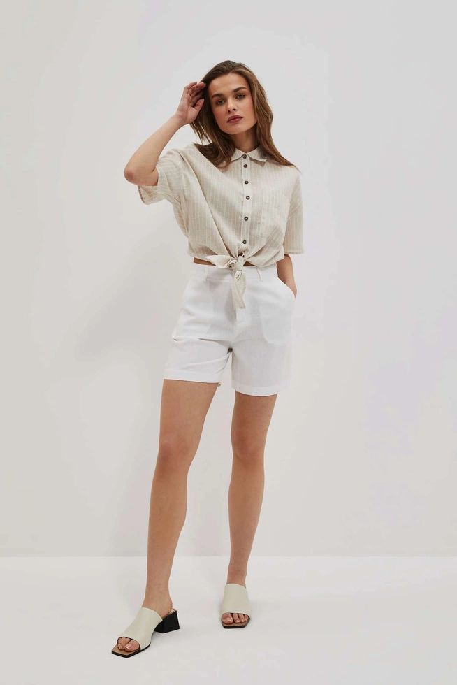 KOSZULA DAMSKA L-KO-4039 BEIGE_OFF WHITE
