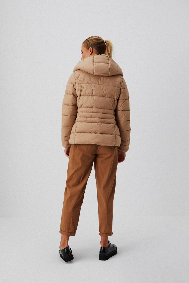 Pikowana kurtka z misiem Z-KU-3610 BEIGE