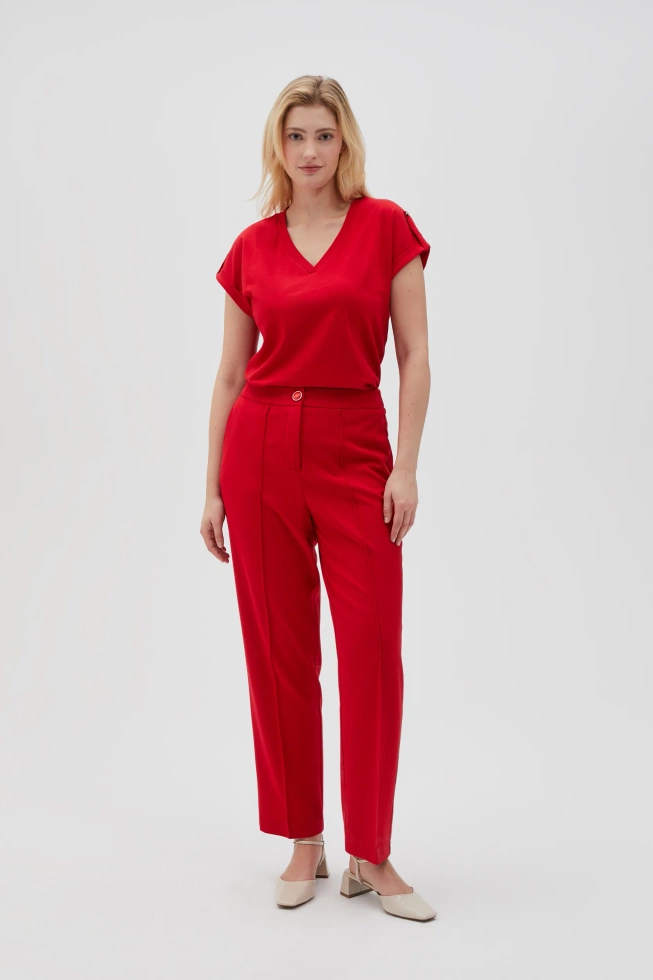 WOMEN'S TSHIRT L-TS-4621 RED