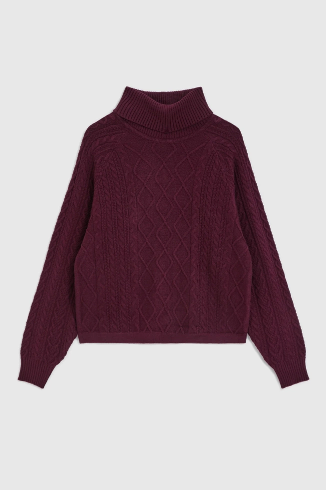SWETER DAMSKI Z-SW-4829 BURGUNDY
