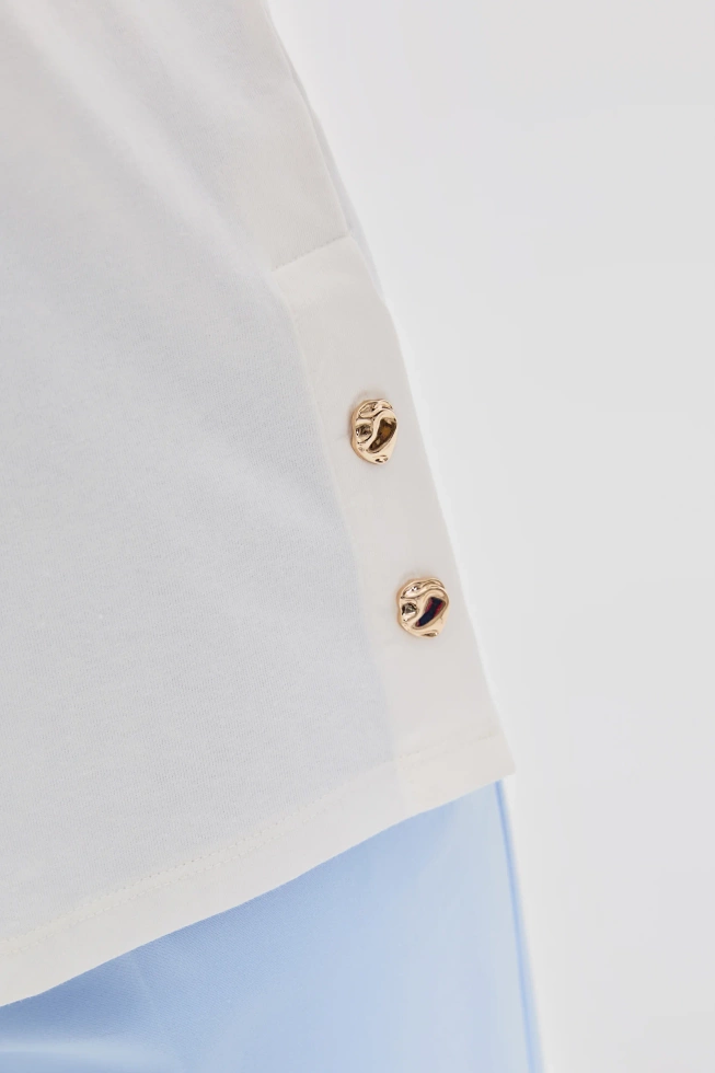 WOMEN'S TSHIRT L-TS-4913 OFF WHITE-set