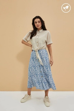 LADIES SKIRT L-SC-4010 BLUE