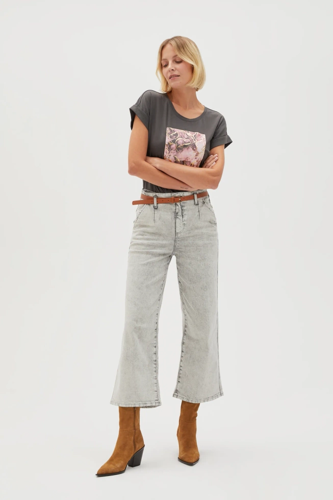 WOMEN'S JEANS L-JE-4607 GREY