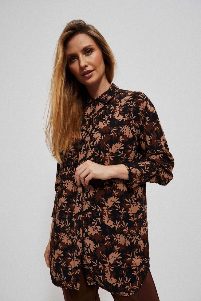 shirt with autumn print