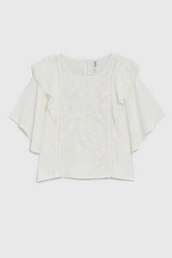 KOSZULA DAMSKA L-KO-4924 OFF WHITE-pakiet