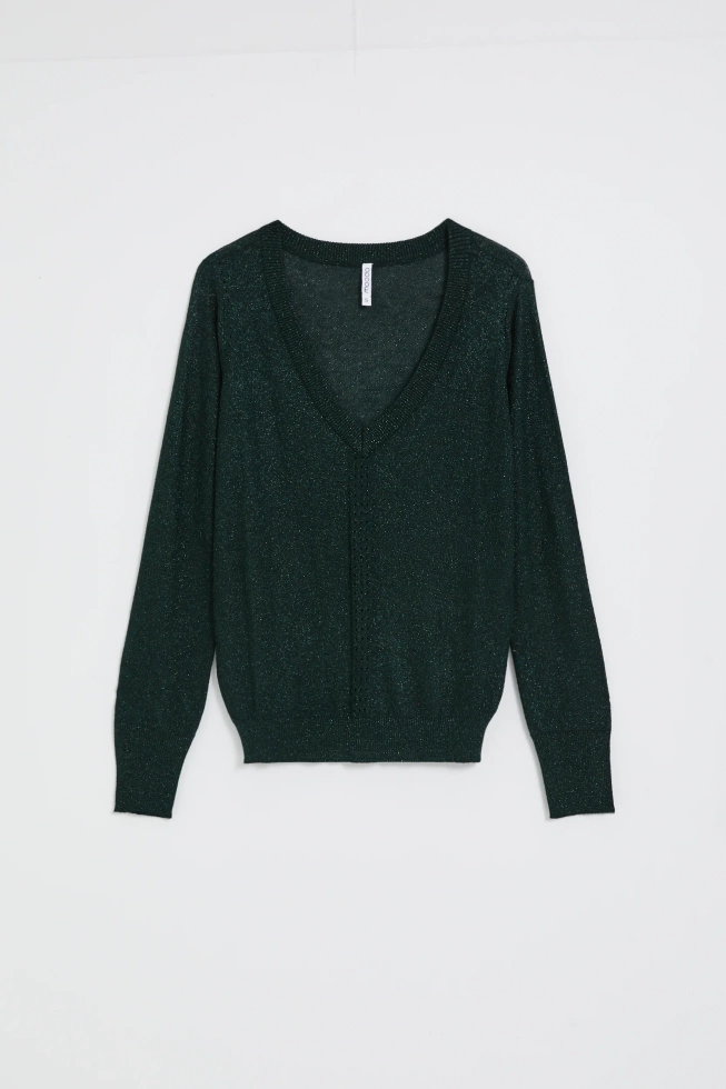 SWETER DAMSKI Z-SW-4880 D.GREEN