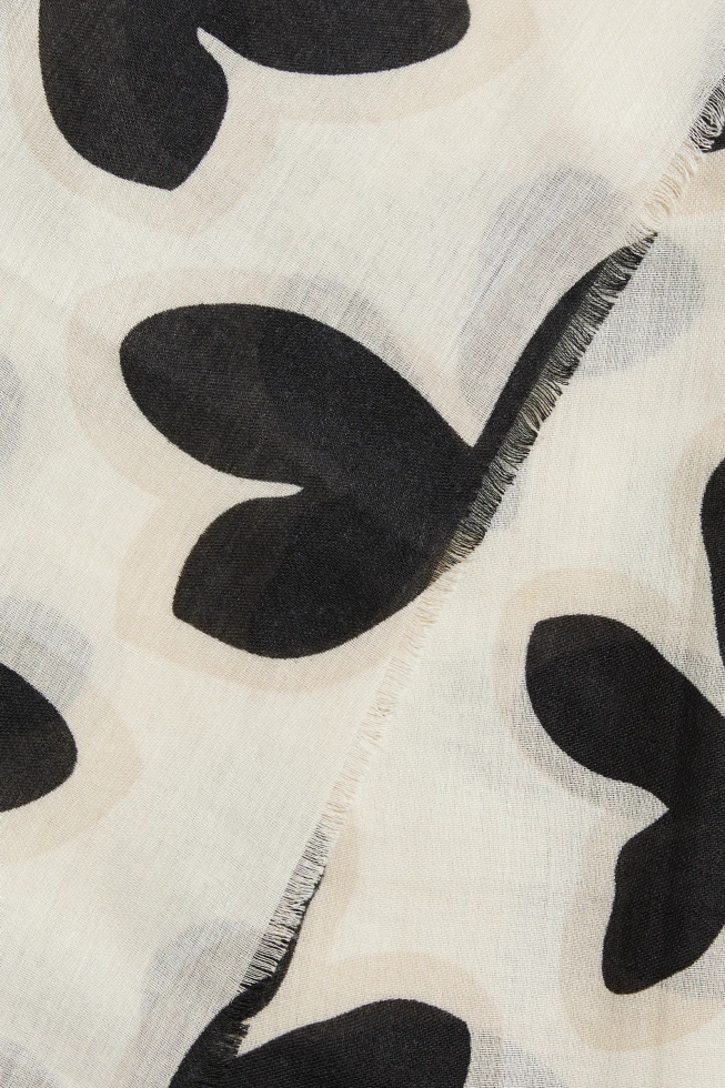 WOMEN'S SCARF L-SZ-4912 CREAM