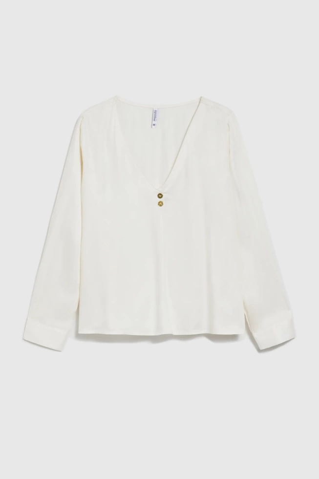 WOMEN'S SHIRT Z-KO-4512 OFF WHITE