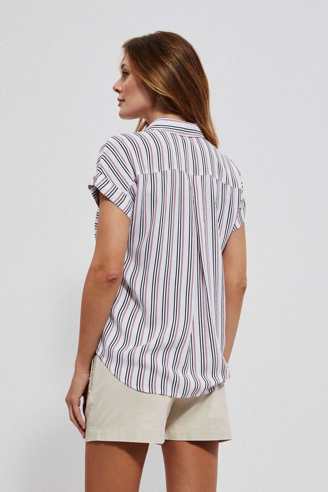 Striped viscose shirt