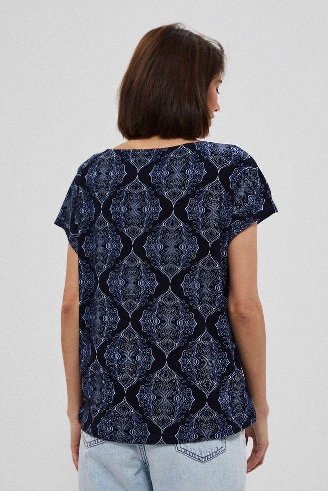 Blouse with an original print