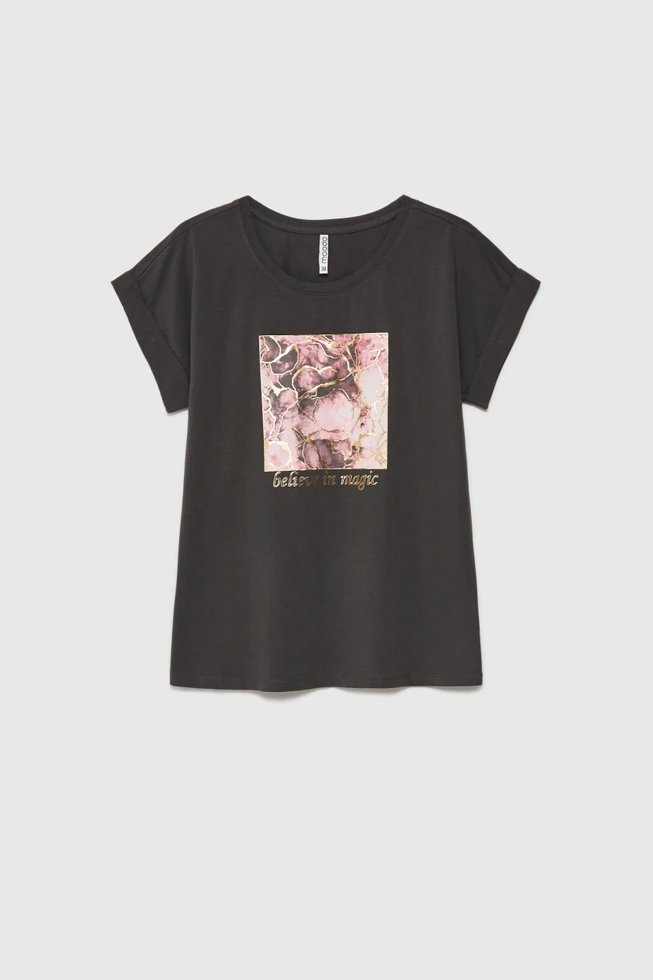 WOMEN'S TSHIRT L-TS-4630 GREY