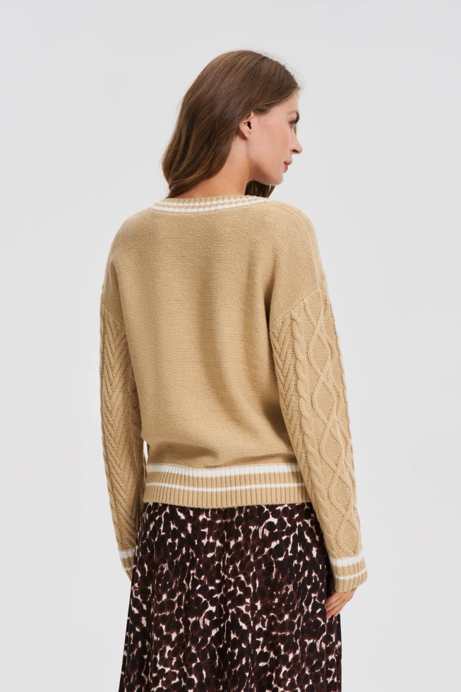 SWETER DAMSKI Z-SW-4828 BEIGE