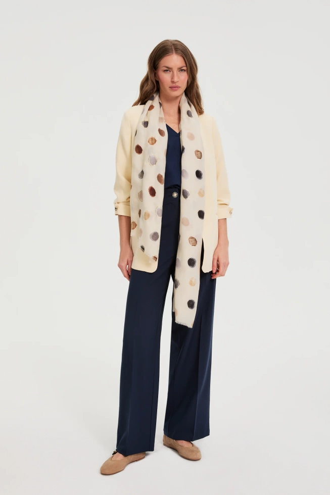 WOMEN'S SCARF L-SZ-4927 BEIGE