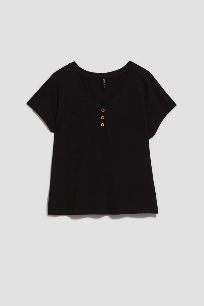 LADIES TSHIRT L-TS-4117 BLACK