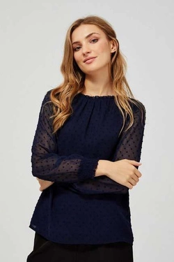 Shirt with transparent sleeves