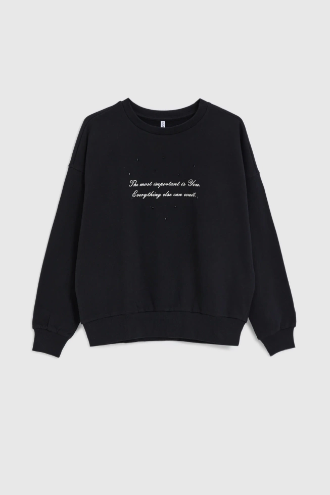 WOMEN'S SWEATSHIRT Z-BL-4805 BLACK-set