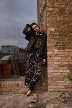 WOMEN'S PANTS Z-SP-4817 BROWN