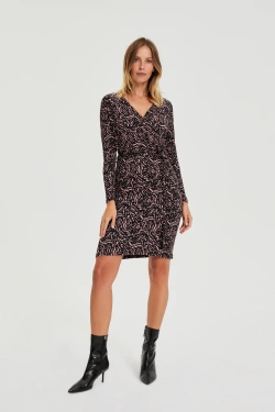 WOMEN'S DRESS L-SU-4905 BLACK-set