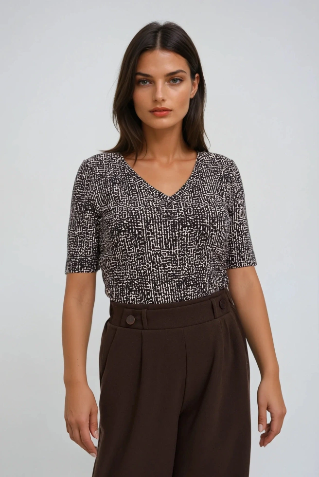 WOMEN'S TSHIRT Z-TS-4808 CREAM