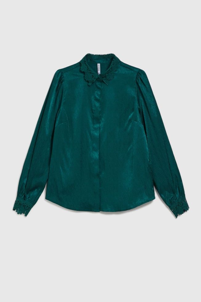 WOMEN'S SHIRT Z-KO-4531 D.GREEN