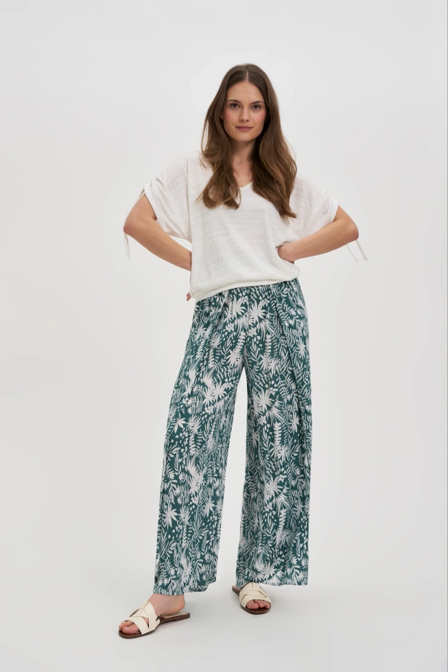 WOMEN'S PANTS L-SP-4631 D.GREEN