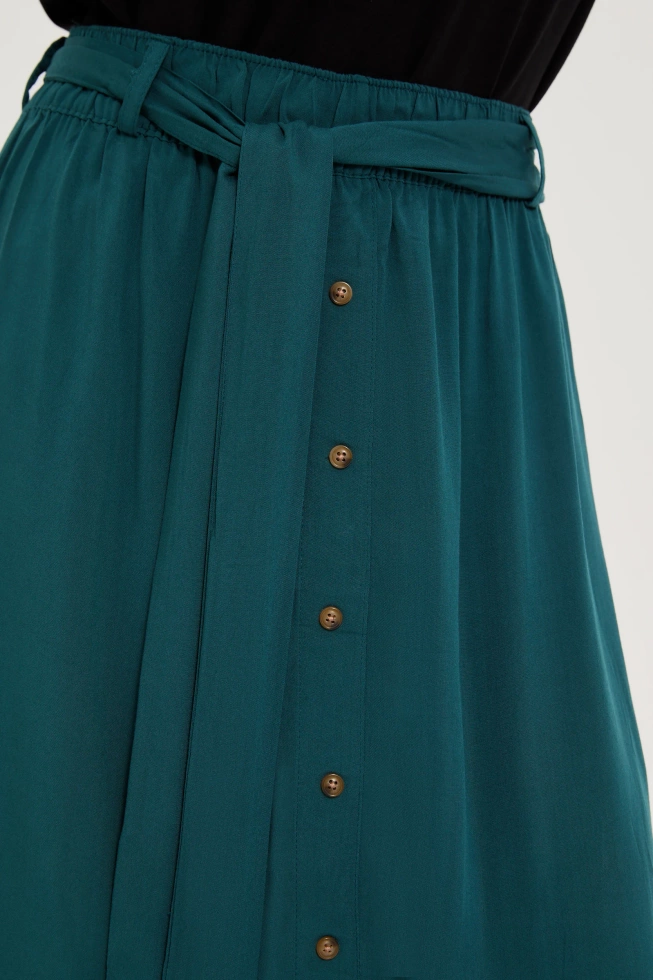 SPÓDNICA DAMSKA L-SC-4620 D.GREEN