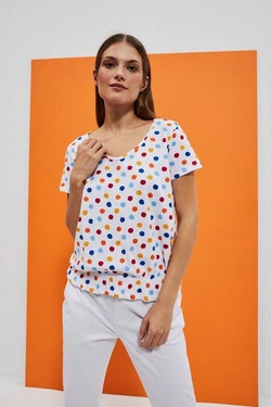 LADIES TSHIRT L-TS-4053 WHITE