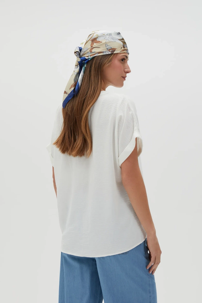 WOMEN'S SHIRT L-KO-4623 OFF WHITE