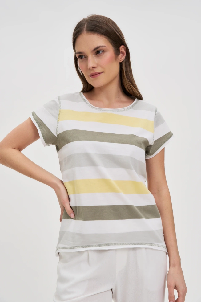 KOSZULKA DAMSKA L-TS-4698 MULTICOLOUR-pakiet