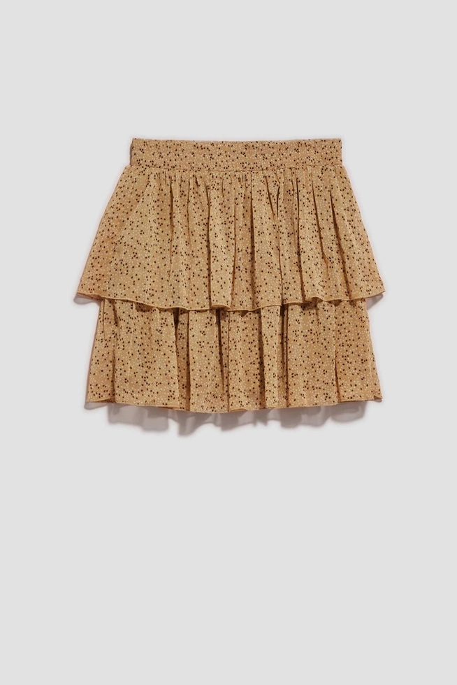 LADIES SKIRT L-SC-4011 D.BEIGE