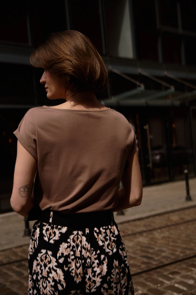 WOMEN'S TSHIRT Z-TS-4802 COFFEE