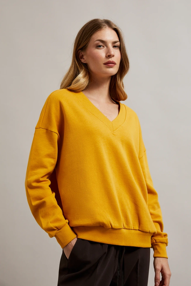 WOMEN'S SWEATSHIRT Z-BL-4511 MUSTARD