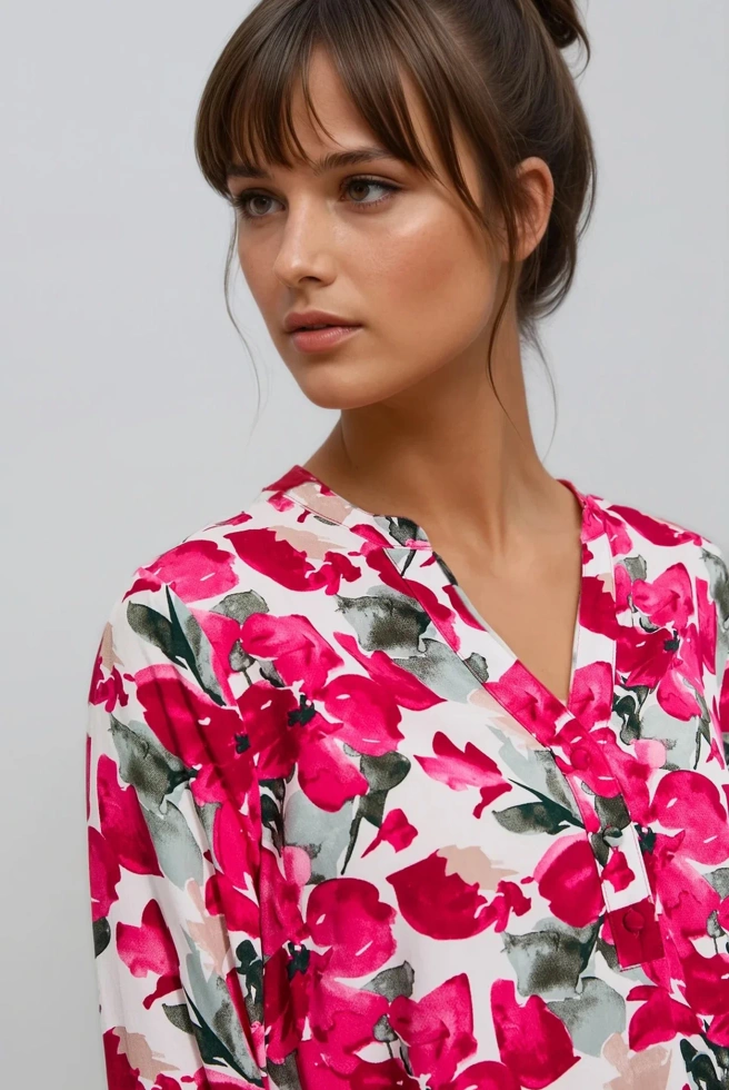 WOMEN'S SHIRT L-KO-4906 FUCHSIA