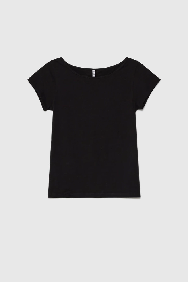 WOMEN'S TSHIRT L-TS-4622 BLACK